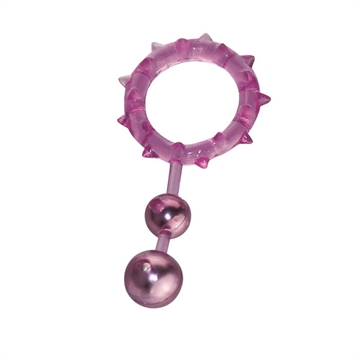 Hotgirl.dk Aphrodisia Ball Banger Cockring lilla penisring